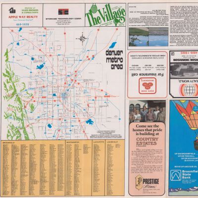 Welcome to Broomfield, City Map Flyer, Mid-Late 1990s