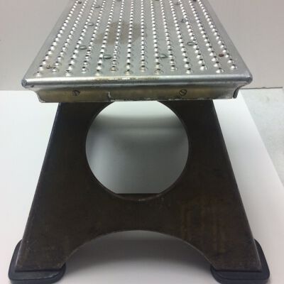 Side view of step stool.: Origsize: 18"(l) x 13.5"(w) x; Origformat: Artifact
