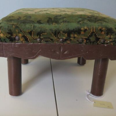 Side of footstool: Origsize: 9" (h) x 12" (w) x 1; Origformat: Artifact