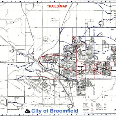 City of Broomfield Trails Map, July 1995