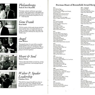 2014 Heart of Broomfield Awards Program