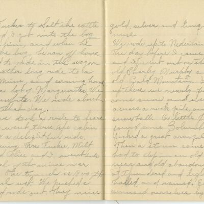 -Scanned as 300dpi jpeg by Tom Peyton as an access copy, 08/11/2015.  Cropped around edges by Tom Peyton, 8/18/2015 and named "Page 30 - 31 300 dpi c"
-File renamed and uploaded to PastPerfect by Kevin Smith,08/03/2016
