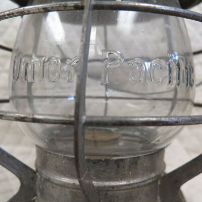 Railroad Lantern Close Up of Globe