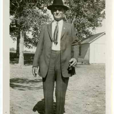 Albert Brunner at Brunner Farmhouse