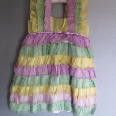 Back of dress: Origsize: 11" (w) x 25" (l); Origformat: Artifact
