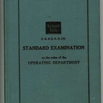 Standard Examination on the Rules of the Operating Department