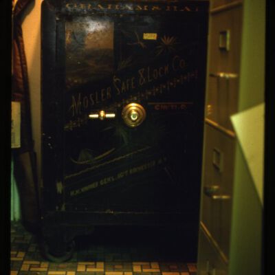 Vault at Broomfield Lumber, 1979: Origsize: 35mm; Origformat: Slide; Resolution: 4000dpi