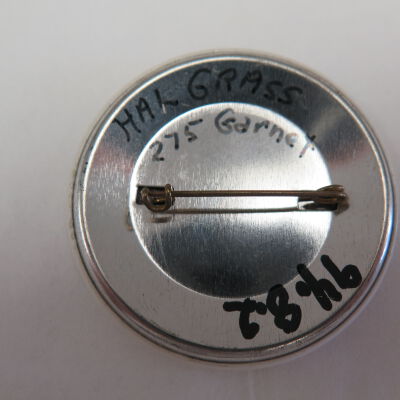 Back of button.: Origsize: 2.25" (dia); Origformat: Artifact