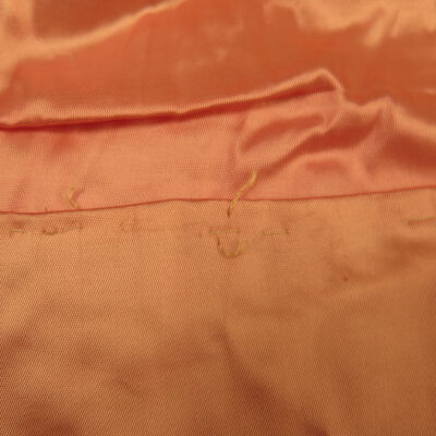 Ripped top edge and visible stitches.: Origsize: 15.75" (w) x 63" (l); Origformat: Artifact