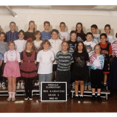 1992-1993 Kardatzke Class Photo