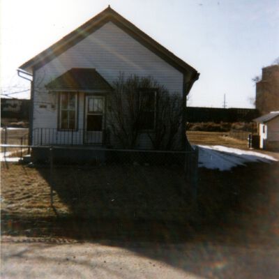 Lorraine School Building Front View Portrait