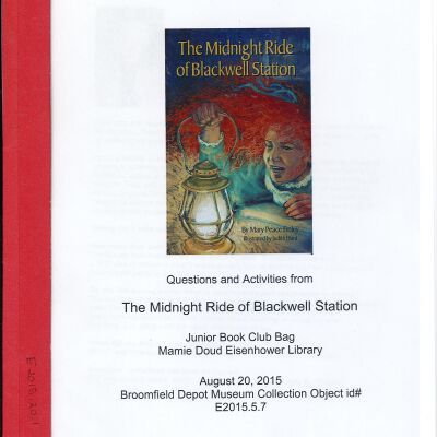 Midnight Ride of Blackwell Station Junior Book Club Bag Questions and Activities