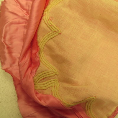 Inside of furniture scarf.: Origsize: 15.75" (w) x 63" (l); Origformat: Artifact