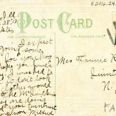 "A Happy New Year" Postcard