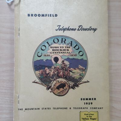 Summer 1959 Broomfield Telephone Directory