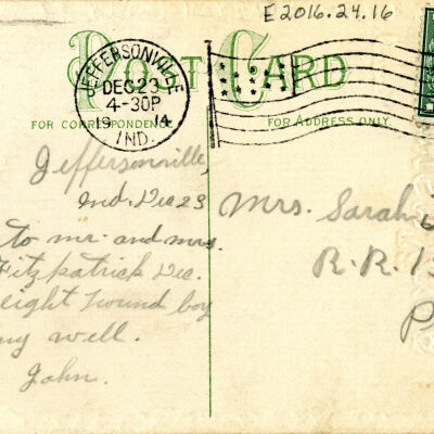"To Wish You A Happy New Year" Postcard