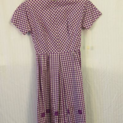 Purple Ginham Dress