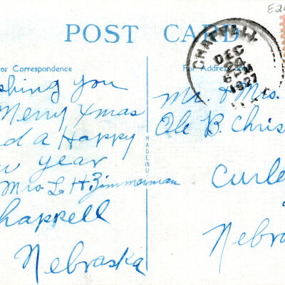 "A Joyful Christmas" Postcard