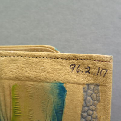 Number on purse: Origsize: 6.25" (w) x 9.5" (l); Origformat: Artifact