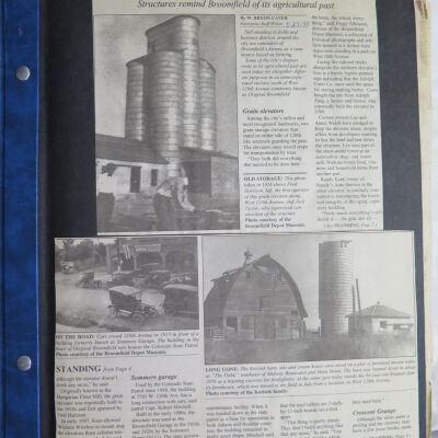 Scrapbook of Broomfield newspaper articles from Aug 1998- Mar 1999