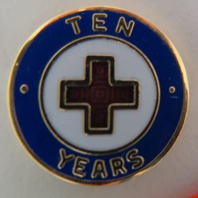 Jim Shafer's Ten-Year Service Award Pin for Broomfield Ambulance Service
