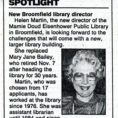 New Broomfield Library Director