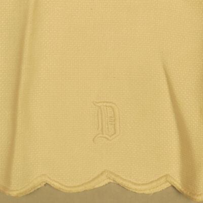 Embroidered "D" Tea Towel