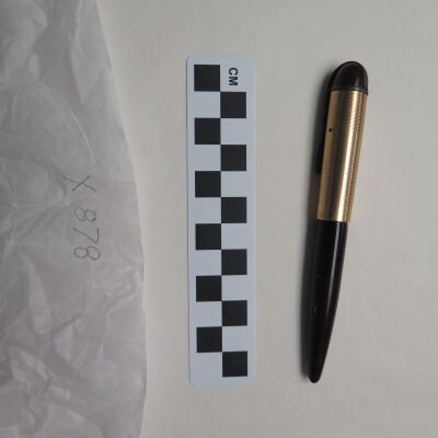 Other side of pen.: Origsize: 5" (l) x 0.25" (dia); Origformat: Artifact
