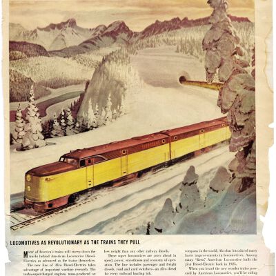 Magazine Page Showing an Alco Diesel-Electric Train