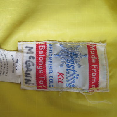 Close up of tag.: Origformat: Artifact