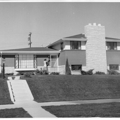 New Tri-level Home with Woman