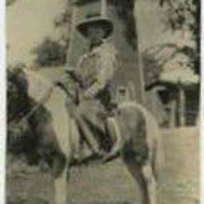 Clyde Brunner on a pony
