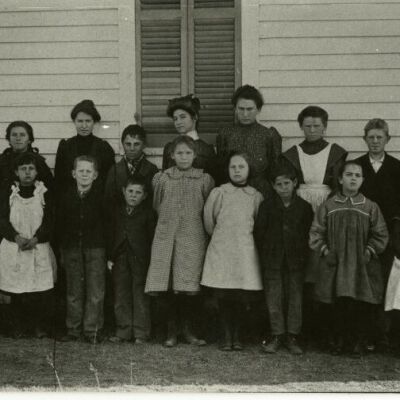 Lorraine School Teacher and Students