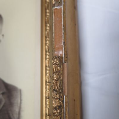 Condition: Large area of loss to frame, PL side, recto (2018-08-29): Origformat: Artifact