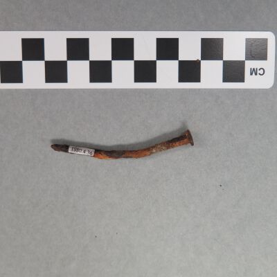 Number of nail.: Origsize: 2.5" (l) x .25" (dia; Origformat: Artifact