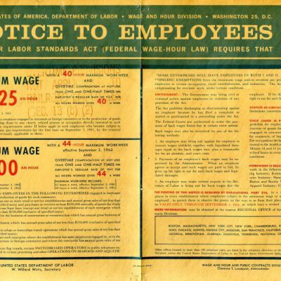Notice to Employees, The Fair Labor Standards Act