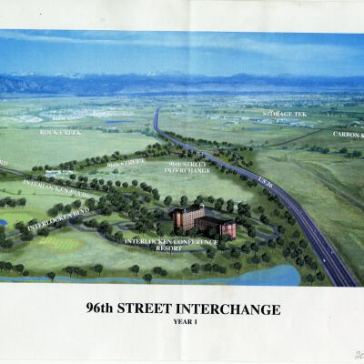The 96th St. Interchange Urban Renewal Project Information Sheet and Arquitectural Drawing