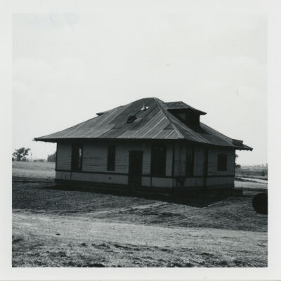 Kitchen Side of the Broomfield Train Depot at its New Location at Lac Amora Park