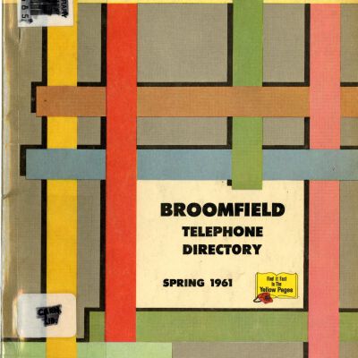 Broomfield Telephone Directory, Spring 1961