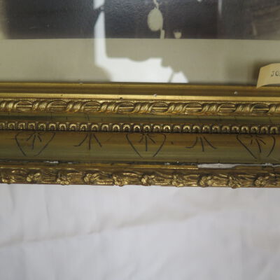 Condition: Chips/areas of loss to frame, bottom interior (2018-08-29): Origformat: Artifact