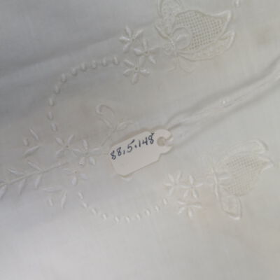 Number on dress.: Origsize: 10" (w) x 18" (l); Origformat: Artifact