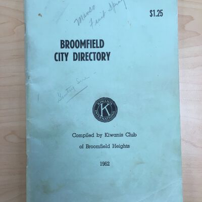 Broomfield City Directory, 1962