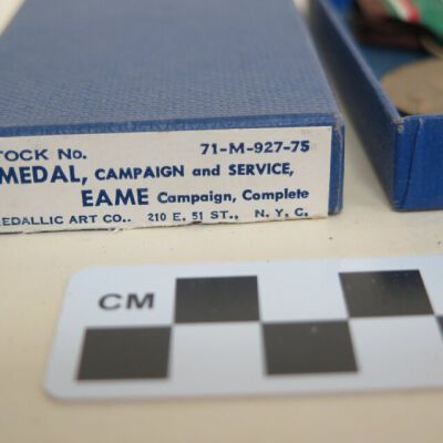 Box label: Origsize: 1" (h) x 2"(w) x 4"; Origformat: Artifact