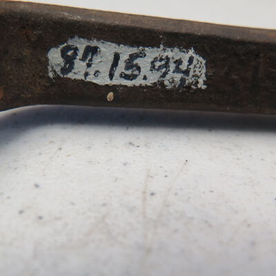 Number on side of wrench.: Origsize: 1.5" (h) x 1.75" (w); Origformat: Artifact