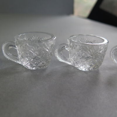 Cups from punch bowl set.: Origsize: 1" (h) x 2" (w) x 1; Origformat: Artifact