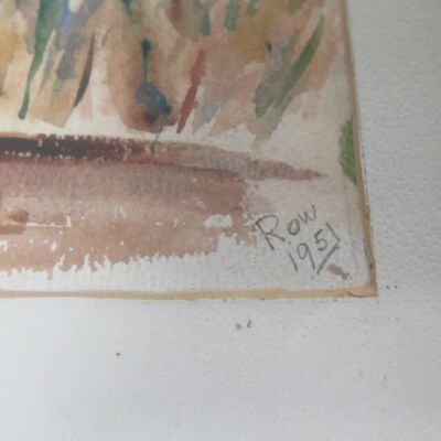 signature in corner of painting
