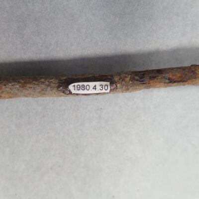 Number of nail.: Origsize: .5" (h) x .75" (w) x; Origformat: Artifact
