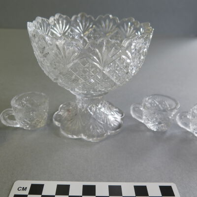 Punch bowl.: Origsize: 1" (h) x 2" (w) x 1; Origformat: Artifact
