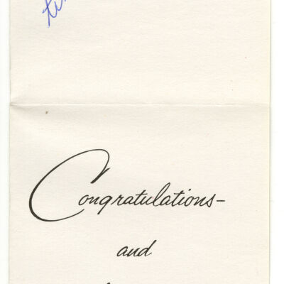 Card, Congratulatory