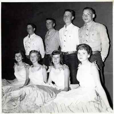 Lester K. Brunner and the Square 7 Dance Group in High School